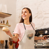 Personalisierter Boho Terracotta-Kaffee Schürze