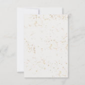 Personalisierter Boho-Wald-Babyshower-Hintergrund Dankeskarte (Rückseite)