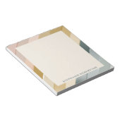 Personalisierter Boho Wasserfarbe Strip Gradient N Notizblock (angewinkelt)