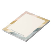 Personalisierter Boho Wasserfarbe Strip Gradient N Notizblock (Rotiert)