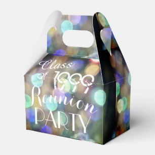 Personalisierter Bokeh Schein beleuchtet Geschenkschachtel