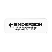 Personalisierter BOLD-Name Adresse Staat (Vorne)
