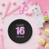Personalisierter Bonbon 16 Pappteller (Party)