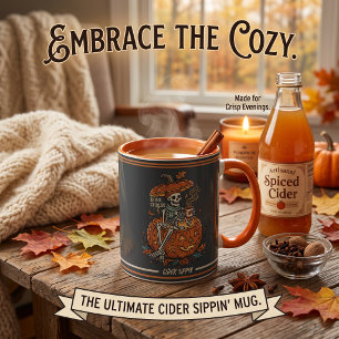 Personalisierter Bone Chillin Cider Sippin Skelett Tasse