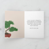 Personalisierter Bonsai-Tree Karte (Innenseite)