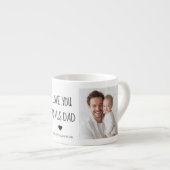 Personalisierter Bonus Papa Espressotasse (Vorderseite Rechts)