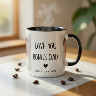 Personalisierter Bonus-Vater-Foto-Becher Individ Zweifarbige Tasse