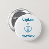 Personalisierter Bootsführer Anchor Button (Vorne & Hinten)