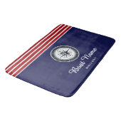 Personalisierter Bootsname Badematte (Schrägansicht)