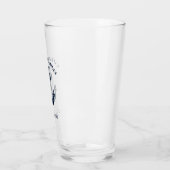 Personalisierter Bootsname und Kapitäns-Geschenk Glas (Links)