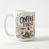 Personalisierter Border Collie Kaffeetasse (Links)