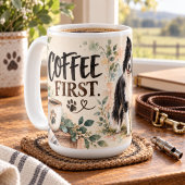 Personalisierter Border Collie Kaffeetasse