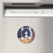 Personalisierter Border Collie Welpe Magnet (In Situ (Geschirrspüler))