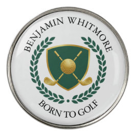 Personalisierter Born To Golf Namensmarker