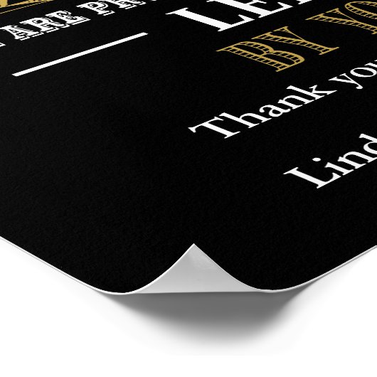 Personalisierter Boss Day Poster (Ecke)