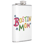 Personalisierter Bostin Mum Black Country Hip Flas Flachmann (Rechts)