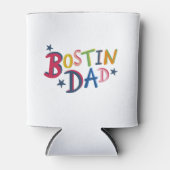 Personalisierter Bostin Vater Schwarzes Land kann  Dosenkühler (Vorderseite)