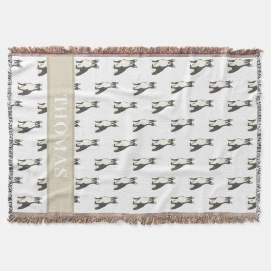 Personalisierter Boston Terrier Decke (Vorderseite)