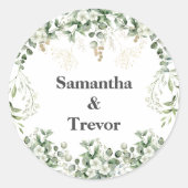 Personalisierter botanischer Aufkleber (Vorderseite)