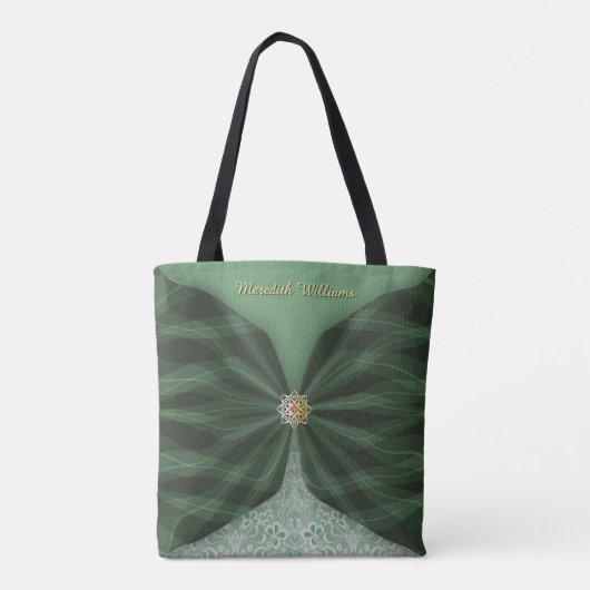 Personalisierter botanischer Baumschmuck-Textil-Il Tasche (Rückseite)