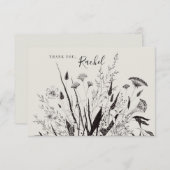 Personalisierter botanischer Danksagenkarte Dankeskarte (Vorne/Hinten)