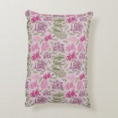 Personalisierter Botanischer Pinkerpest Dekokissen (Rückseite(Vertikal))