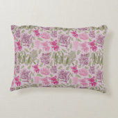 Personalisierter Botanischer Pinkerpest Dekokissen (Rückseite)
