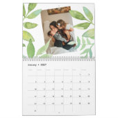 Personalisierter botanischer Rahmen für kundenspez Kalender (Jan 2027)