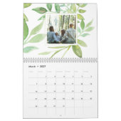 Personalisierter botanischer Rahmen für kundenspez Kalender (Mär 2027)