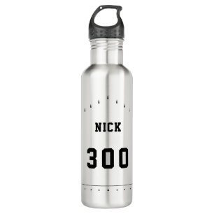 Personalisierter Bowling hoher Wert mit Name Edelstahlflasche