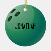 Personalisierter Bowling Ornament (Vorne)
