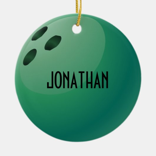 Personalisierter Bowling Ornament (Vorne)