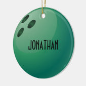 Personalisierter Bowling Ornament (Links)