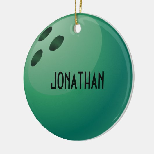 Personalisierter Bowling Ornament (Links)