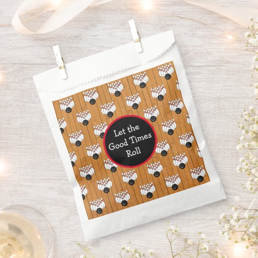 Personalisierter Bowling Themed Geburtstag Geschenktütchen (Ausgeschnitten)