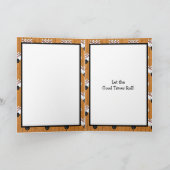 Personalisierter Bowling Themed Geburtstag Karte (Innenseite)