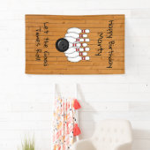 Personalisierter Bowling Themed Happy Birthday Banner (Insitu)