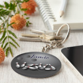 Personalisierter Bowlingball und Streik Schlüsselanhänger (Seite)