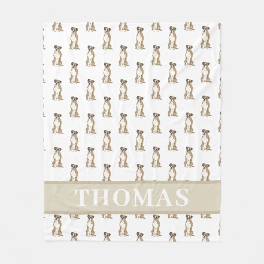 Personalisierter Boxer (Branding) Fleecedecke (Vorderseite)