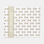 Personalisierter Boxer (Branding) Fleecedecke (Vorderseite (Horizontal))