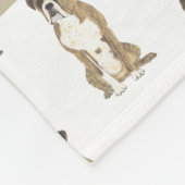 Personalisierter Boxer (Branding) Fleecedecke (Ecke)