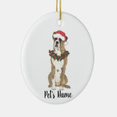 Personalisierter Boxer (Branding) Keramik Ornament (Rechts)