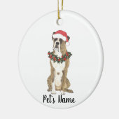 Personalisierter Boxer (Branding) Keramik Ornament (Links)