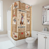 Personalisierter Boxer Dog Blanket, Dog Lover Gesc Duschvorhang (Beispiel)