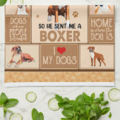 Personalisierter Boxer Dog Blanket, Dog Lover Gesc Geschirrtuch (Gefaltet)