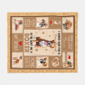 Personalisierter Boxer Dog Blanket, Fleecedecke (Vorderseite (Horizontal))