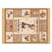 Personalisierter Boxer Dog Blanket, Tischdecke (Vorderseite (Horizontal))