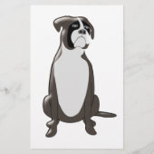 Personalisierter Boxer Dog Design Boarding Kennels Flyer (Hinten)
