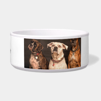 "Personalisierter Boxer Dog Große Schüssel
