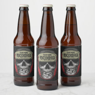 Personalisierter Boxer Fight Club Bierflaschenetikett